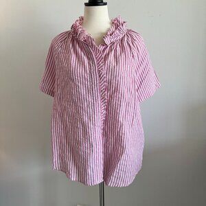 Chico's pink and white top size 12 (chico's 2)